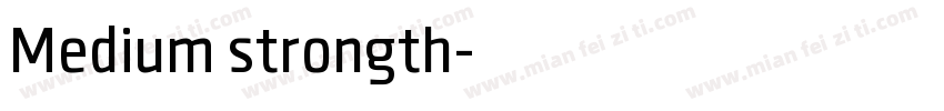 Medium strongth字体转换